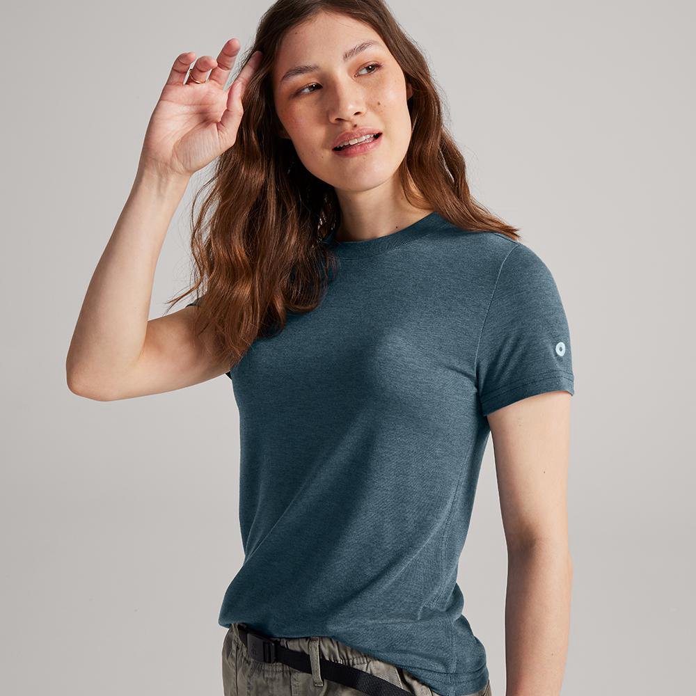 Allbirds Women\'s T-Shirt Blue - TrinoXO™ Classic Fit - 05916EVRF